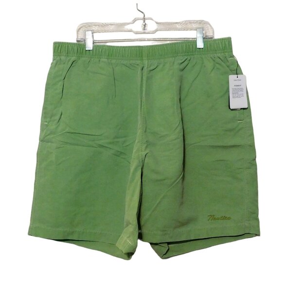 Nautica Shorts XL Light Green Casual Swim Mesh Lining Elastic Waistband NEW